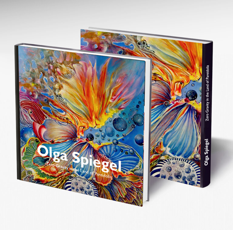 Front and back view of standing blank book cover